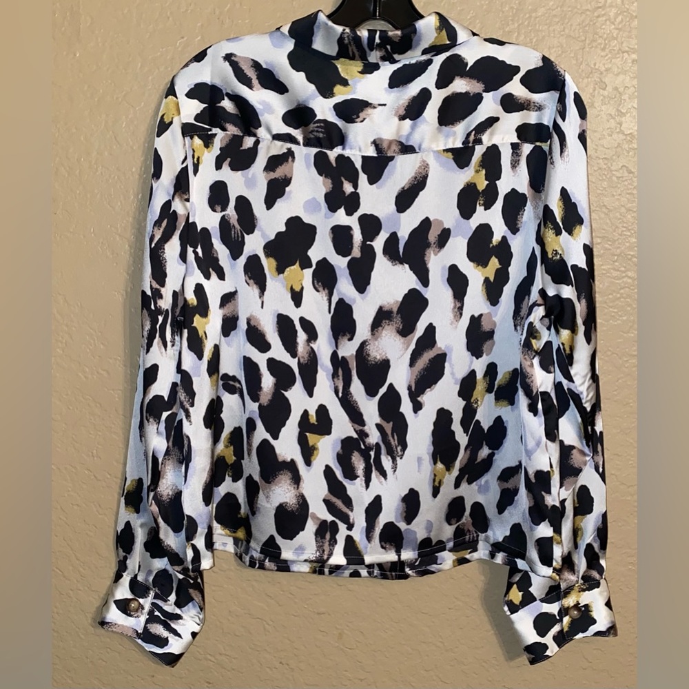 New Leopard Print Button Up Blouse - image 5